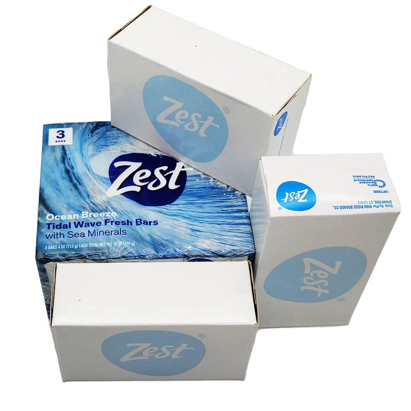 Zest Bar Soap 3 ct, ocean breeze, 12 Ounce - Image 5